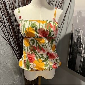 🍒AMERICAN EAGLE BOHO FLORAL TANK TOP SIZE 8🍒